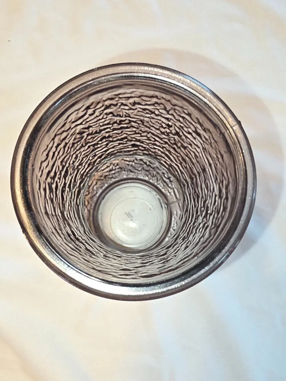 Decorative Vase Lacy Textured Purple Amethyst Colored Art Home Decor NWoT